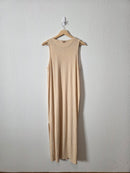 Lunya Neutral Linen Maxi Dress (XS)