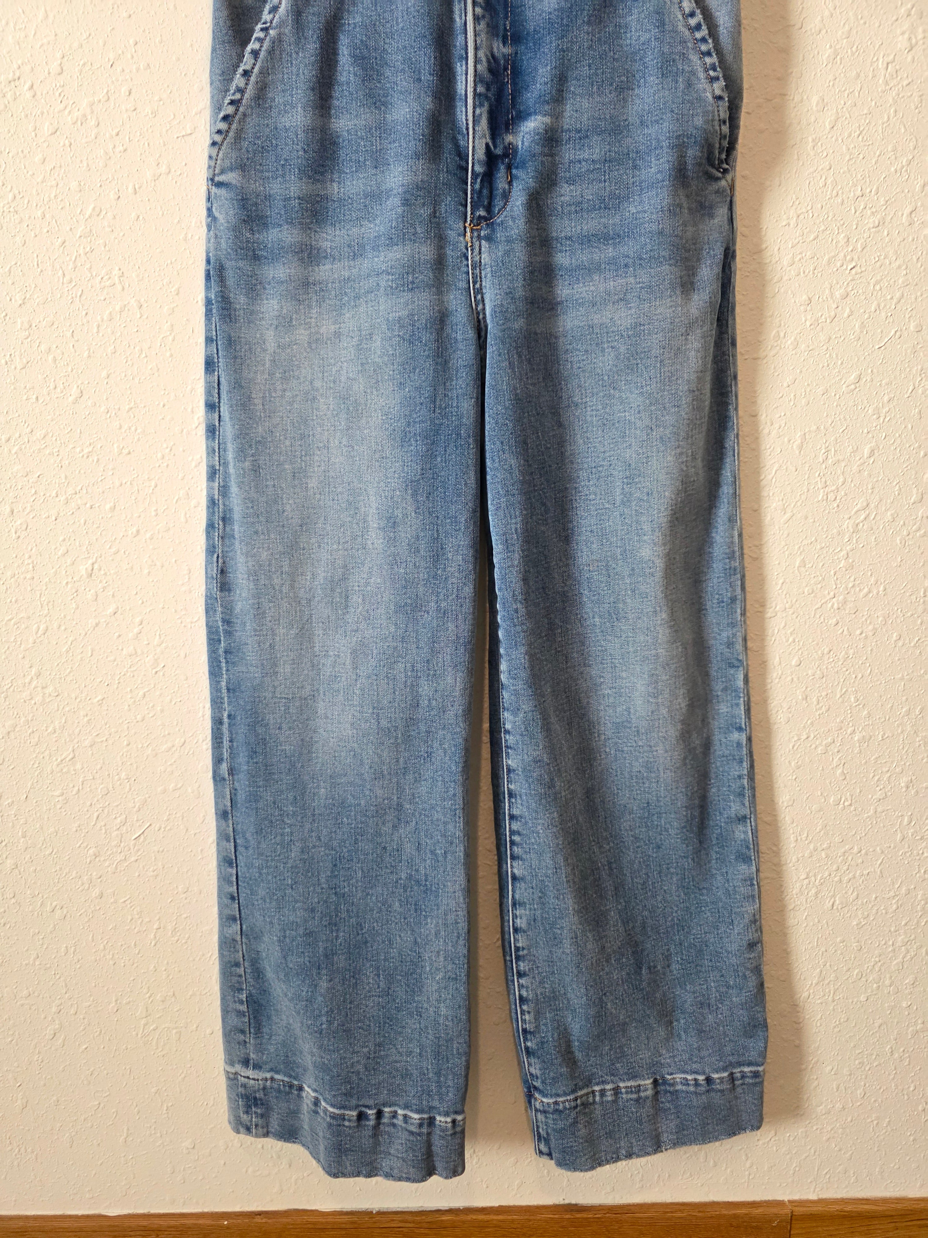 Dear John Wide Leg Denim Jumpsuit (M)