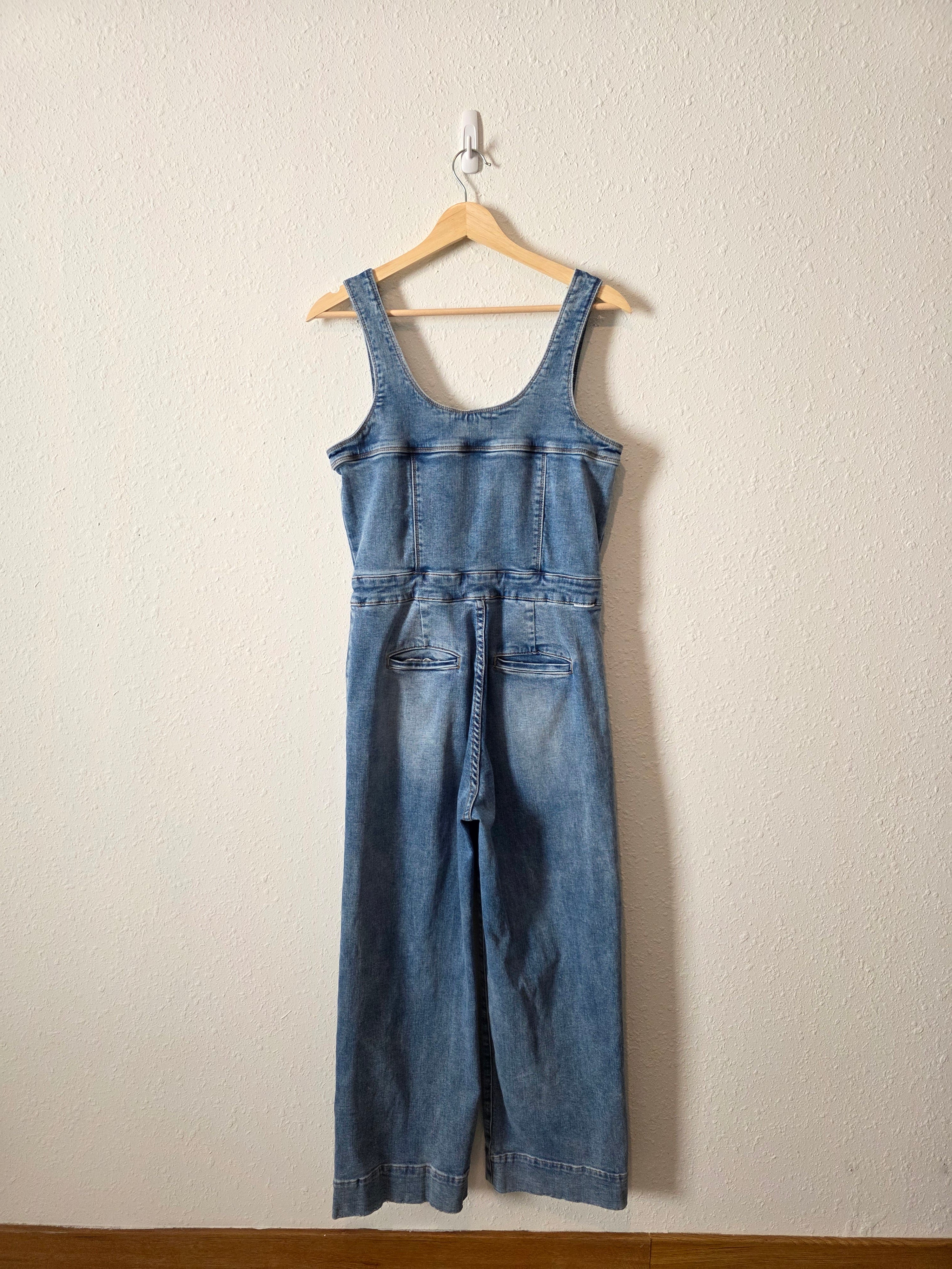Dear John Wide Leg Denim Jumpsuit (M)