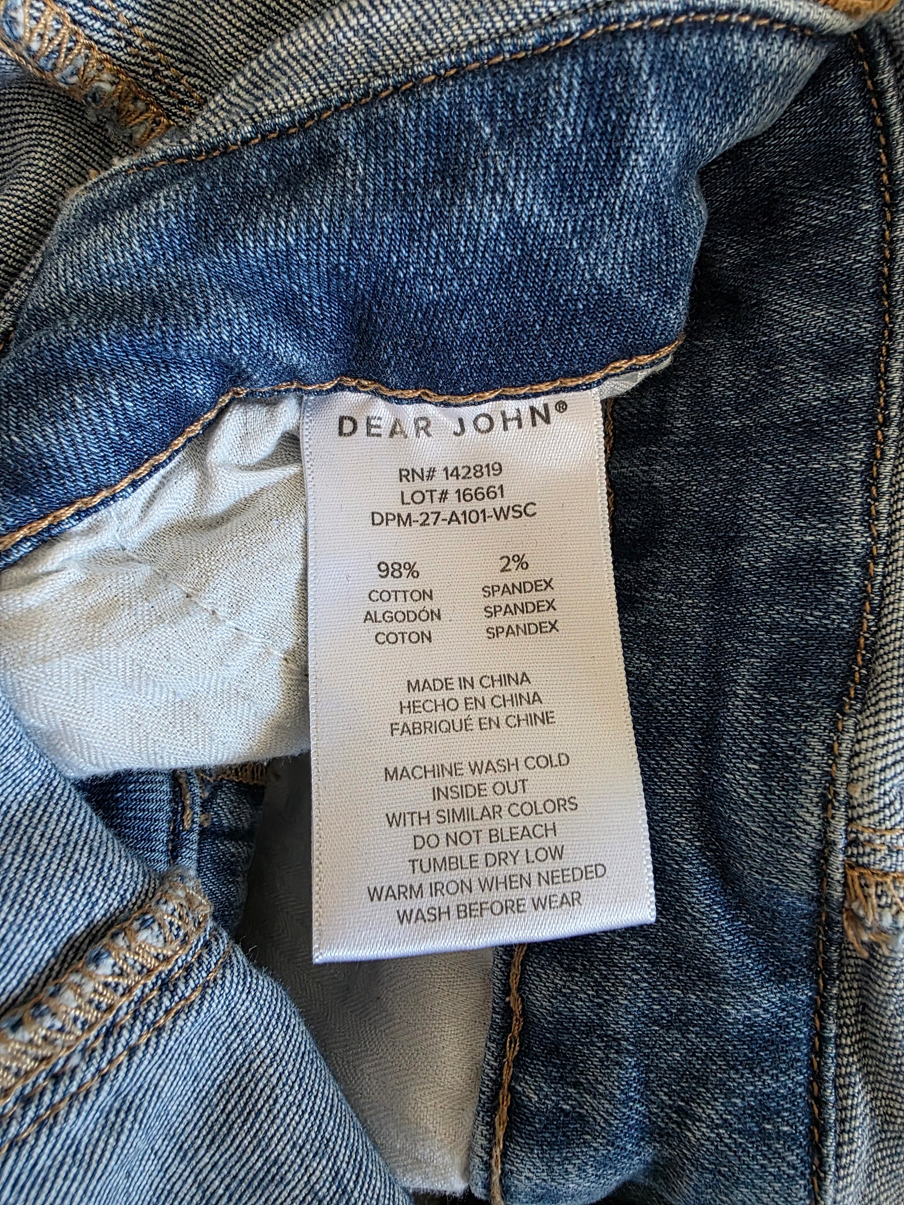 Dear John Wide Leg Denim Jumpsuit (M)