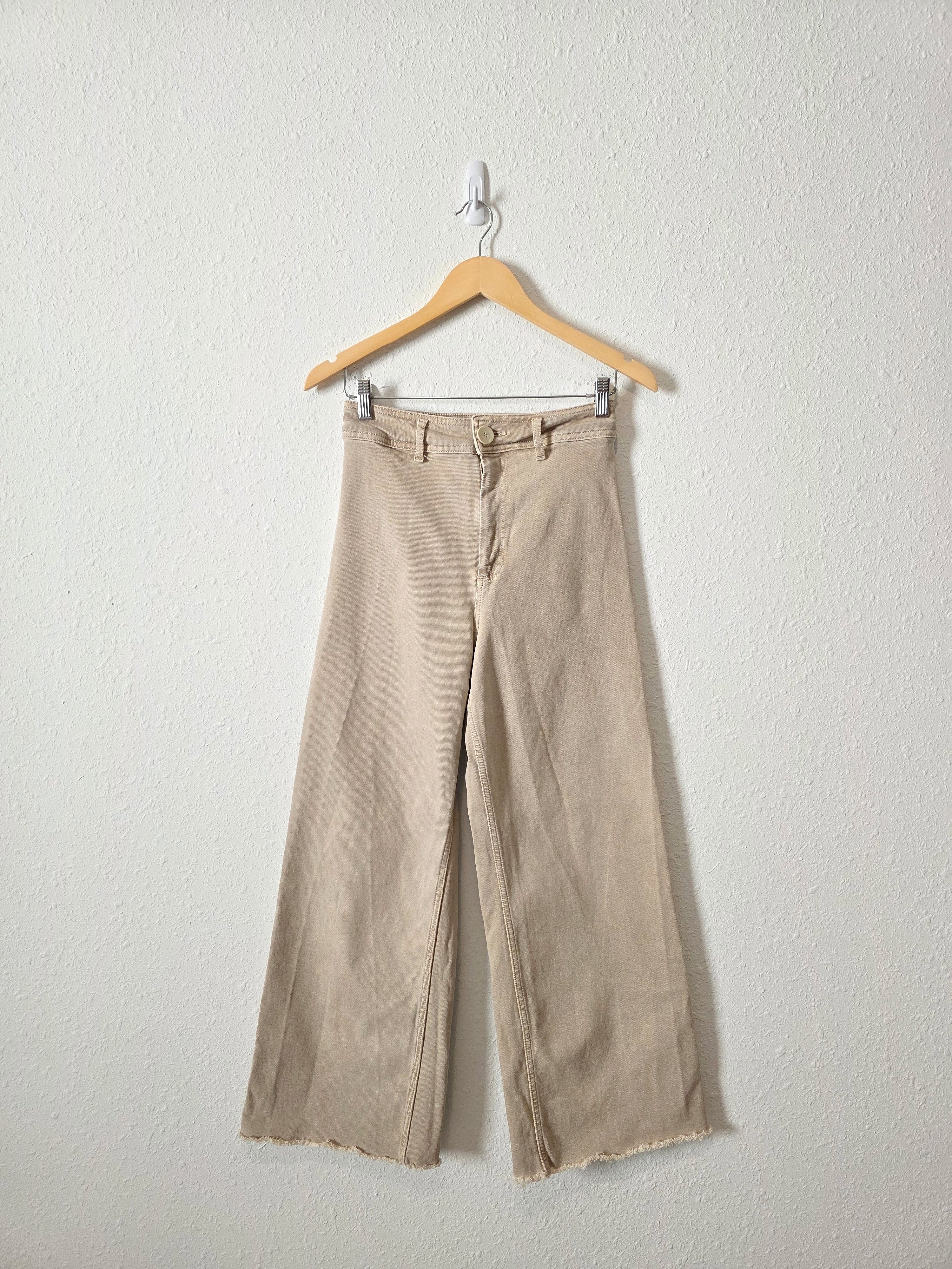 Zara Neutral Wide Leg Jeans (6)