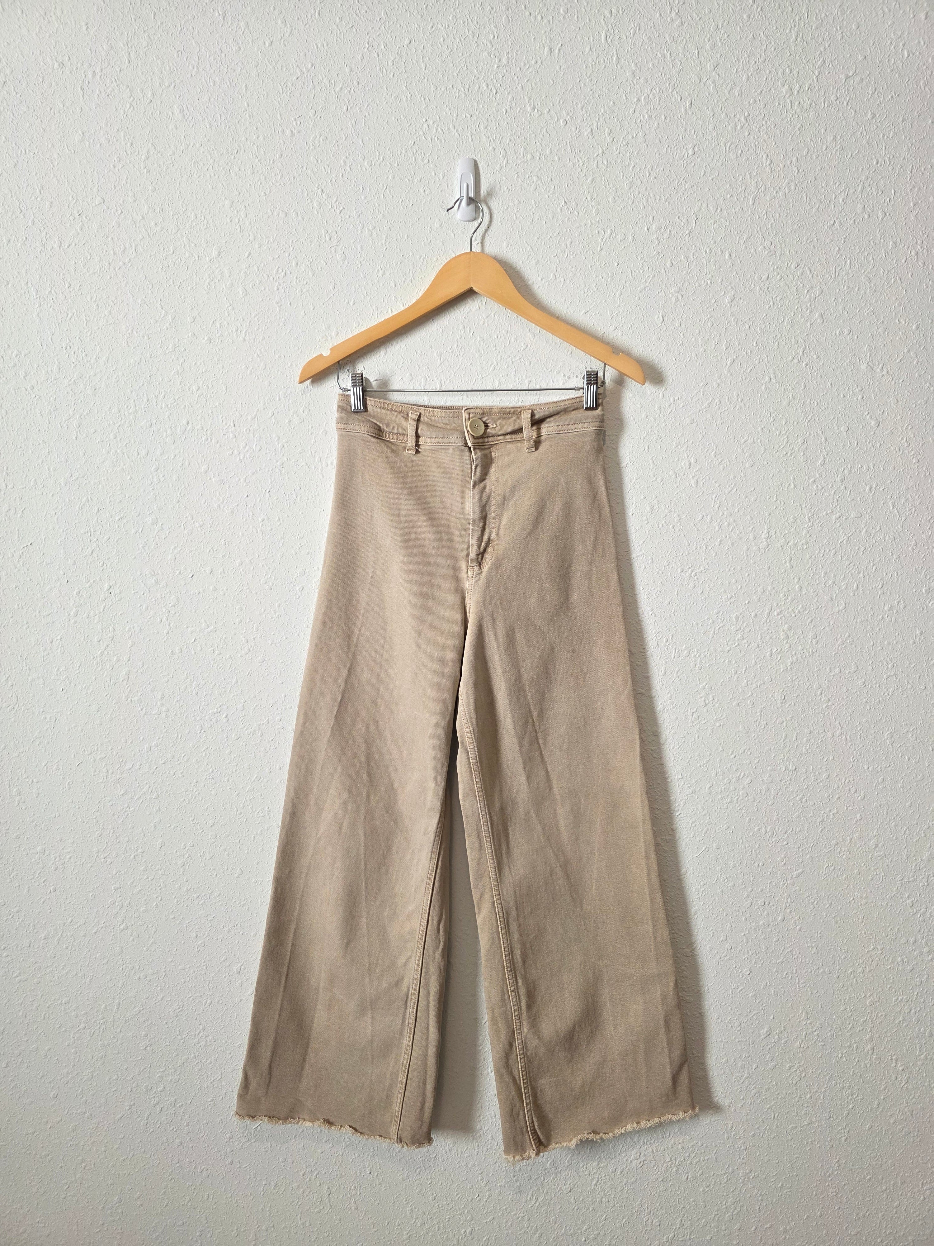 Zara Neutral Wide Leg Jeans (6)
