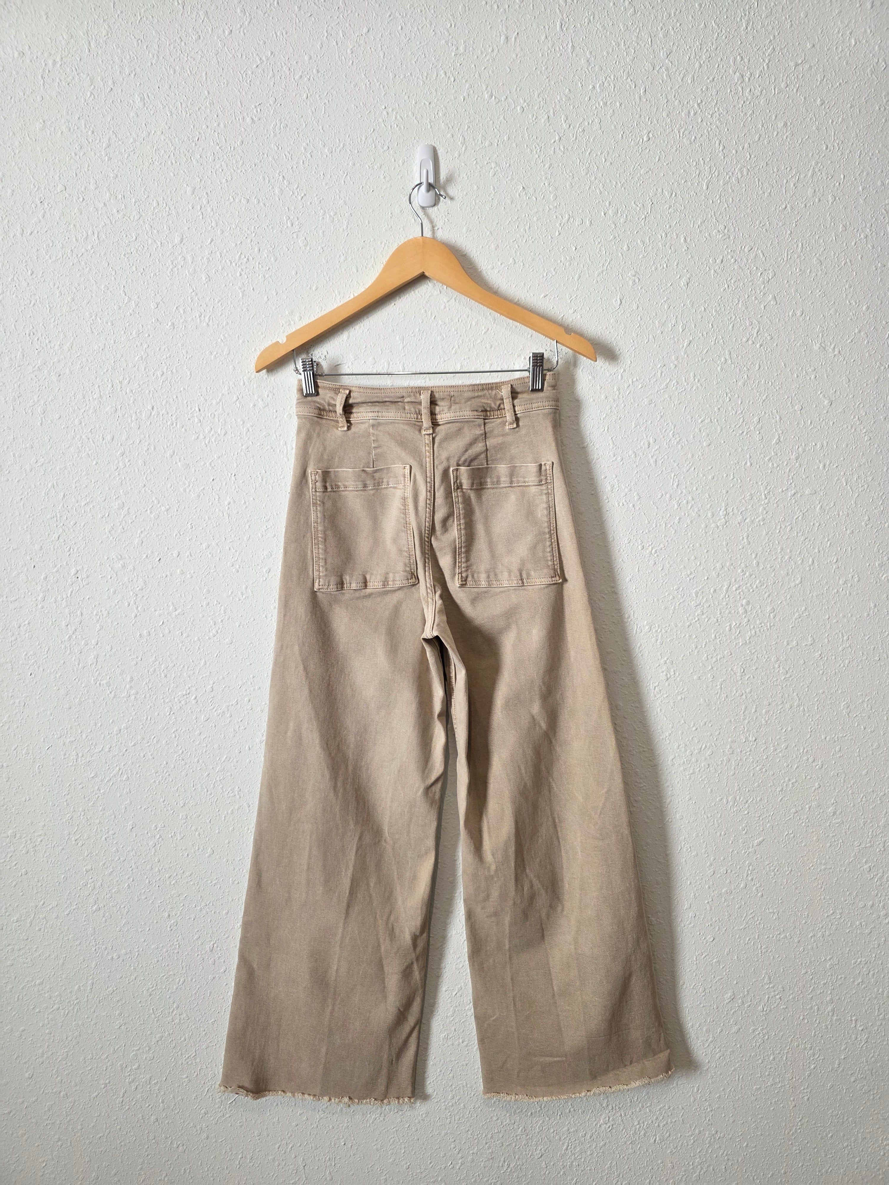 Zara Neutral Wide Leg Jeans (6)