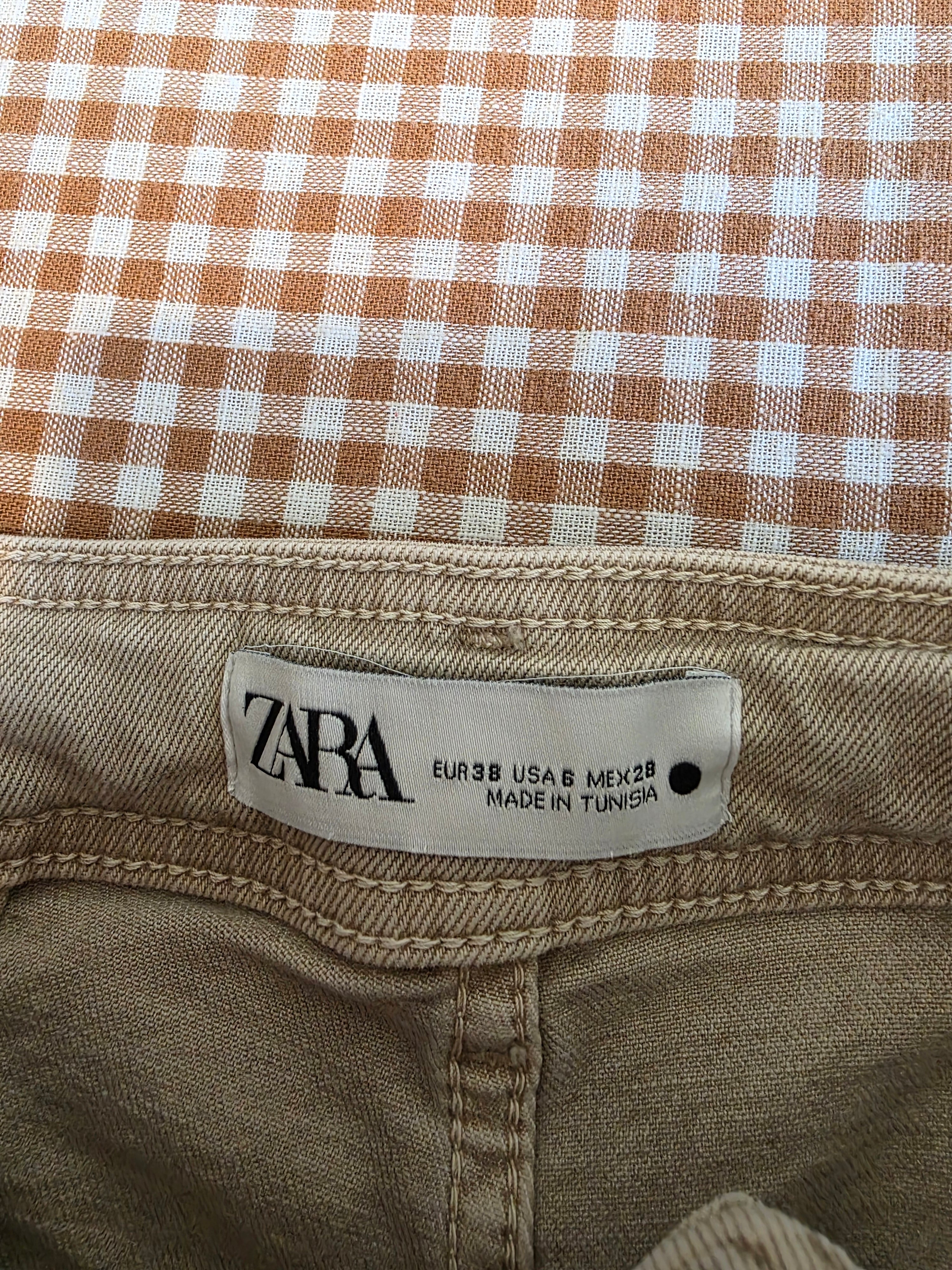 Zara Neutral Wide Leg Jeans (6)