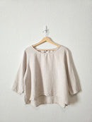 Linen Boxy Oversized Top (L)