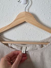 Linen Boxy Oversized Top (L)