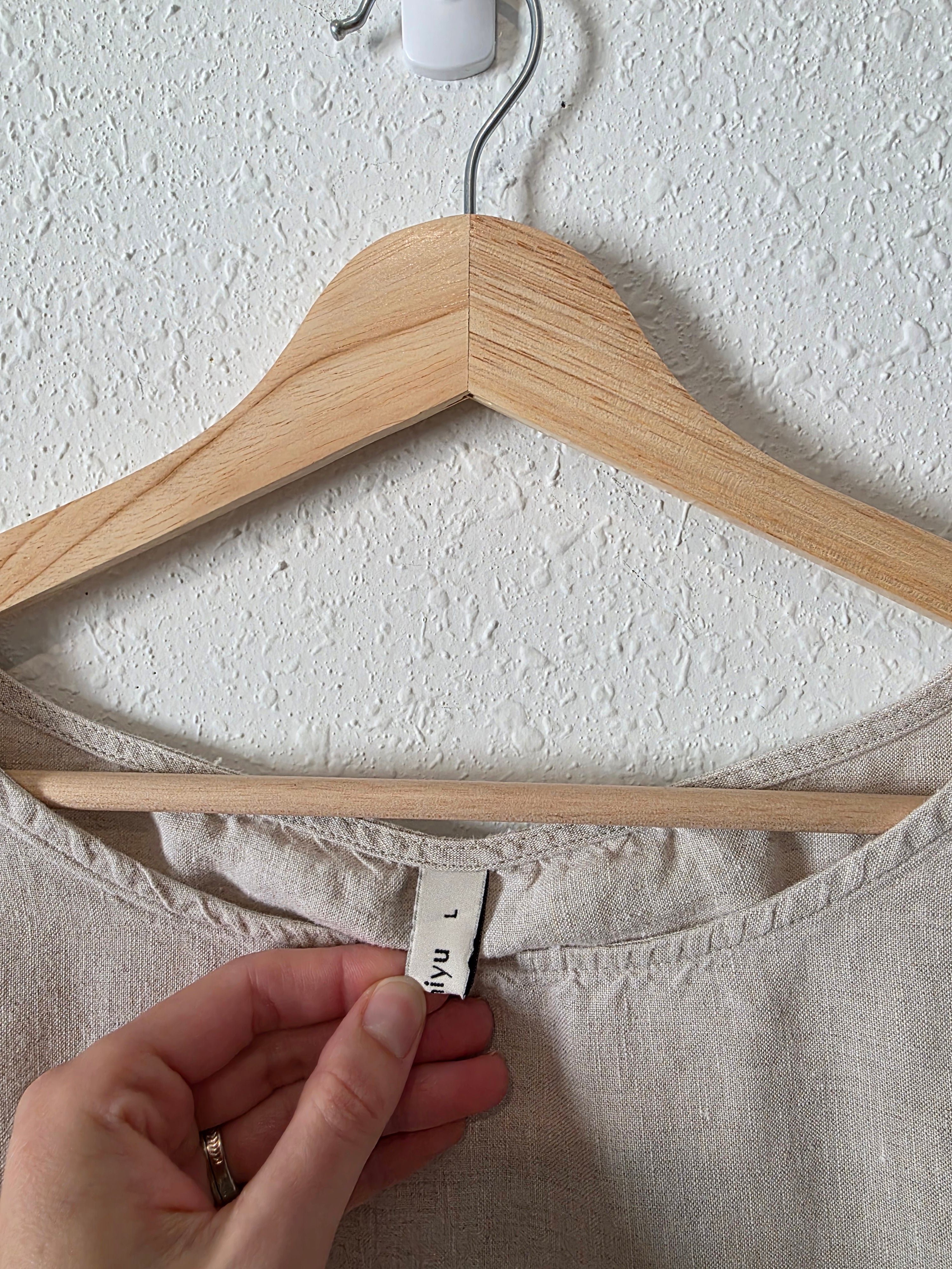 Linen Boxy Oversized Top (L)