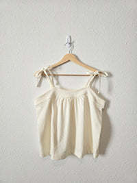 Madewell Cream Tie Strap Tank (M)