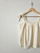 Madewell Cream Tie Strap Tank (M)