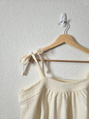 Madewell Cream Tie Strap Tank (M)