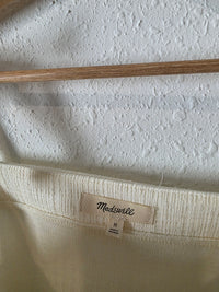 Madewell Cream Tie Strap Tank (M)