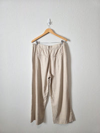 NEW Abercrombie Linen Wide Leg Pants (32 short)