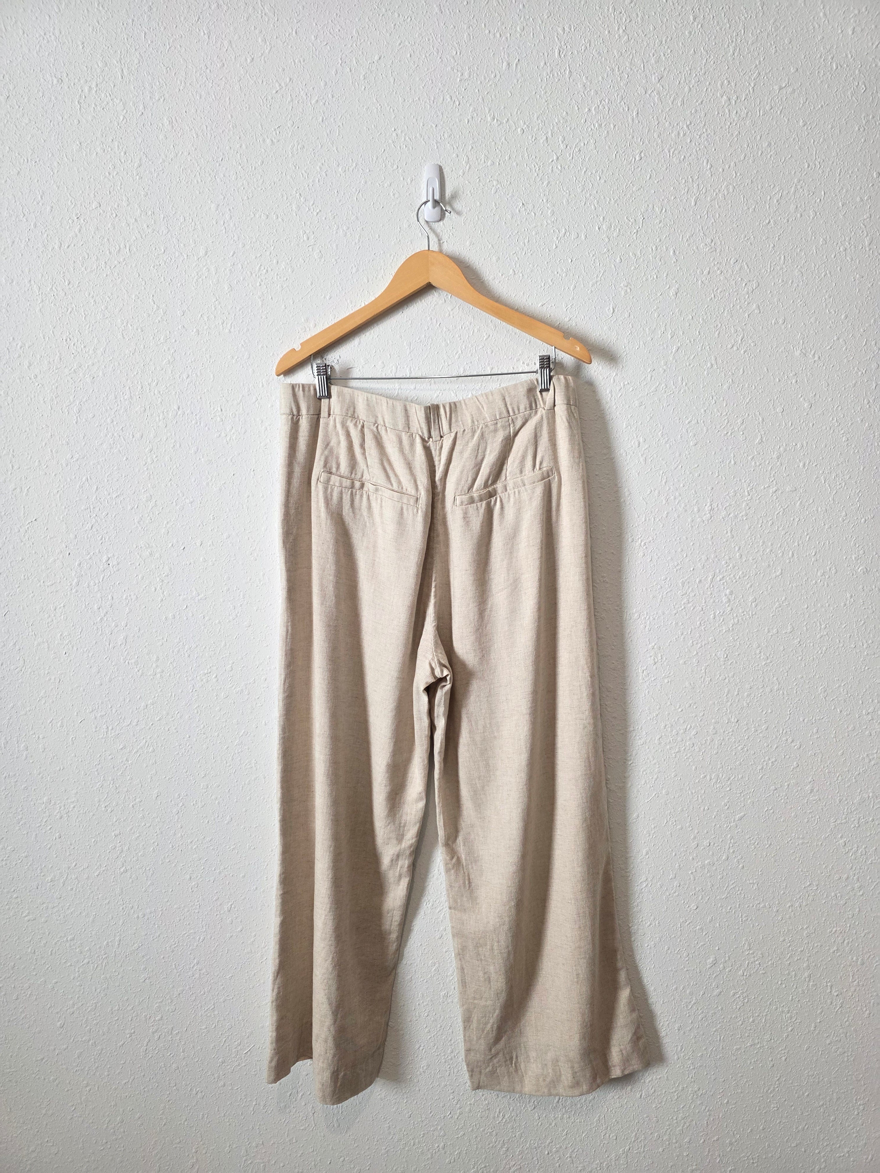 NEW Abercrombie Linen Wide Leg Pants (32 short)