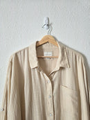 Neutral Oversized Button Up (L)