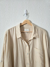 Neutral Oversized Button Up (L)