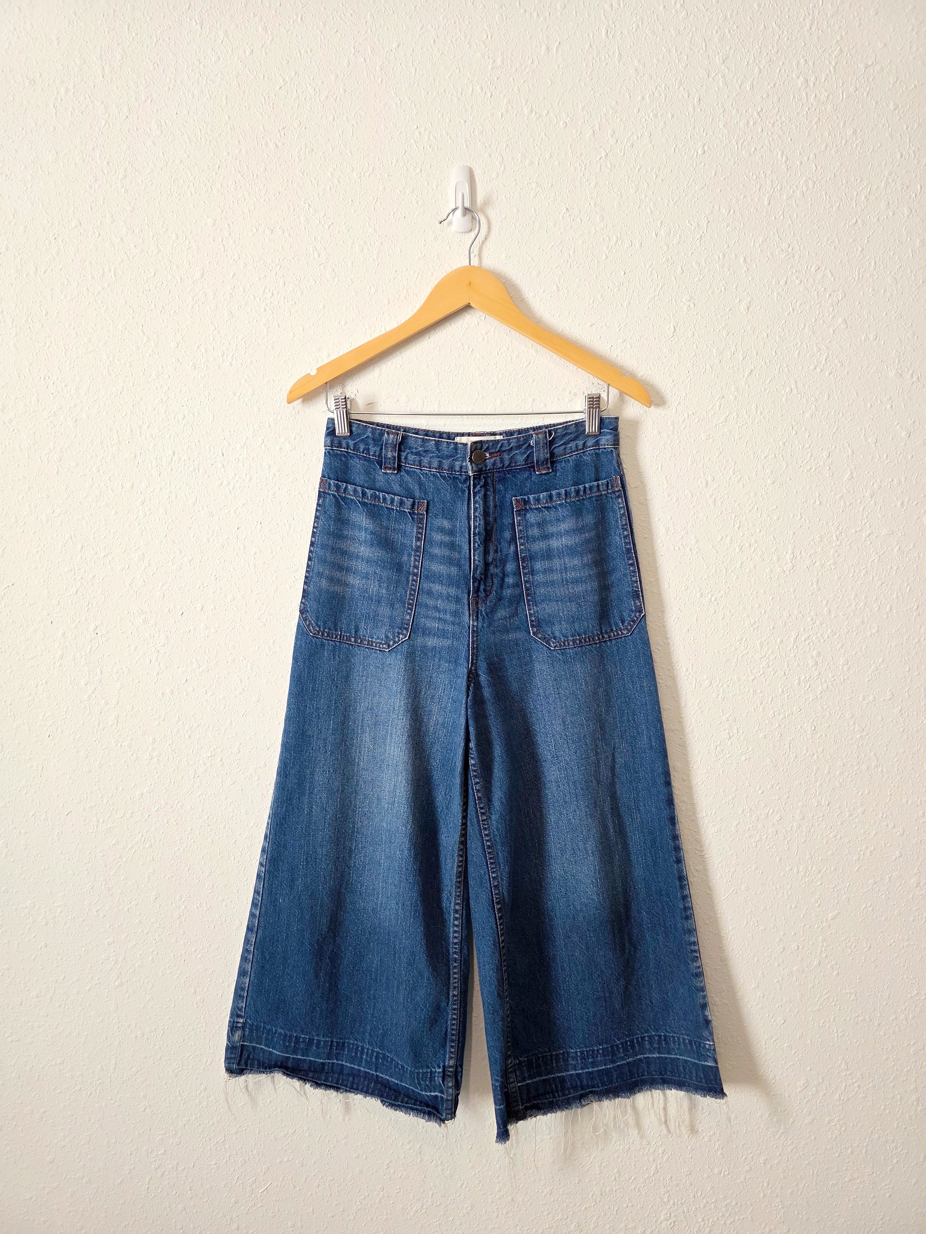 Free People Wide Leg Crop Jeans (26)