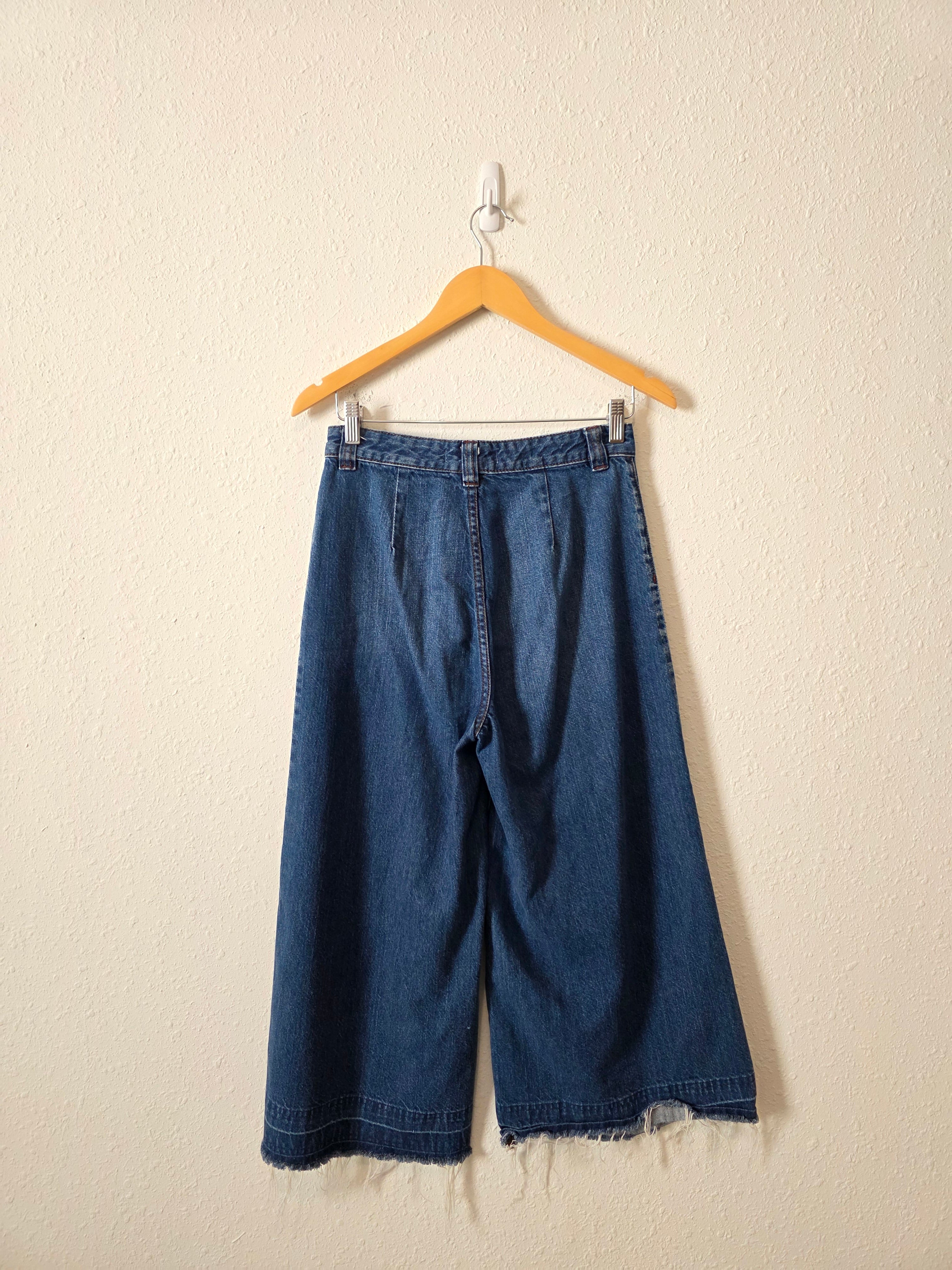 Free People Wide Leg Crop Jeans (26)
