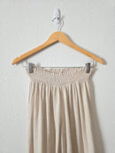 Oat Linen Blend Wide Leg Pants (M)