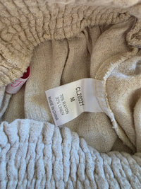 Oat Linen Blend Wide Leg Pants (M)