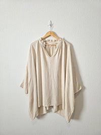Oat Linen Blend Tunic Top (2X)