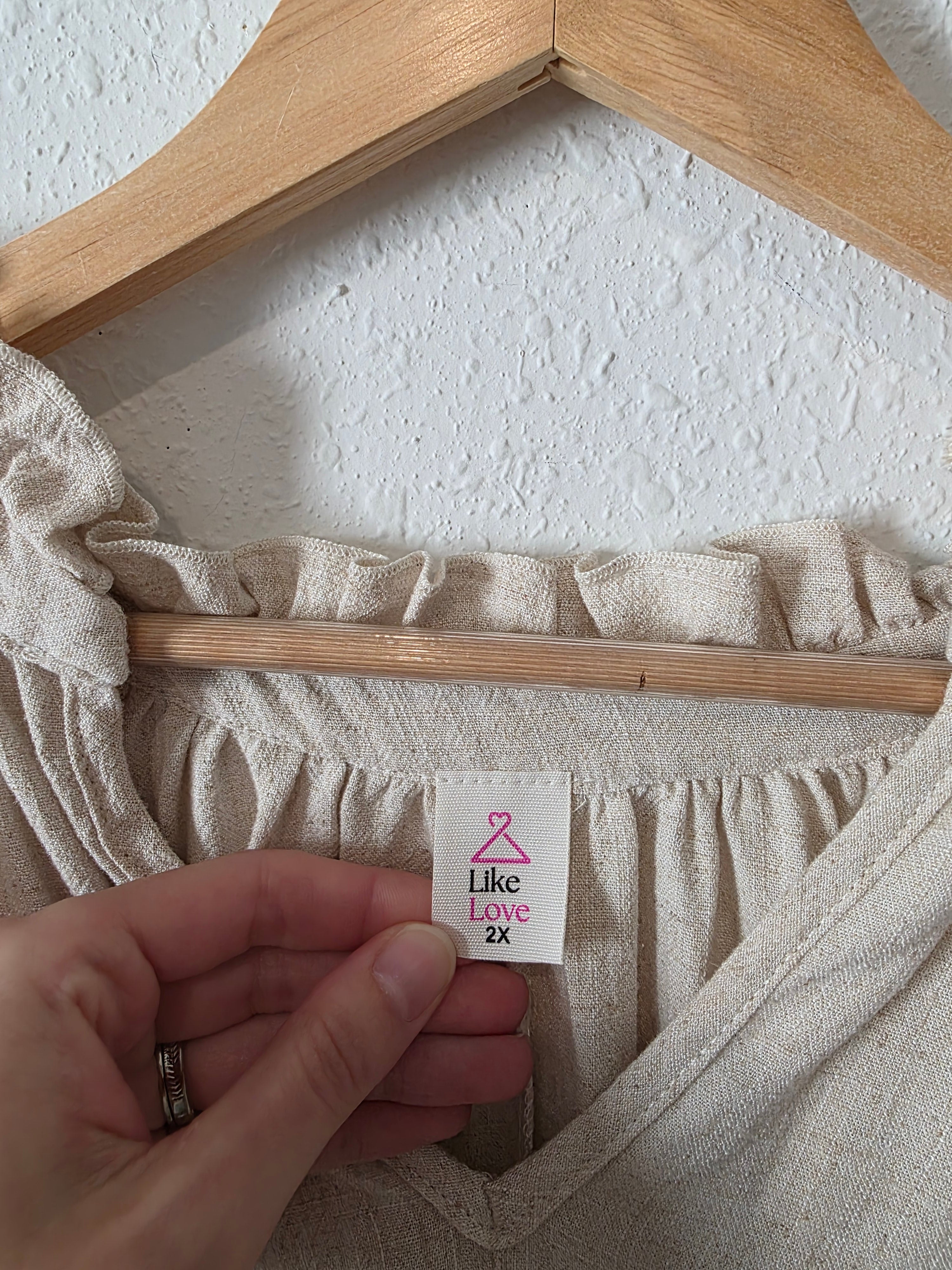 Oat Linen Blend Tunic Top (2X)