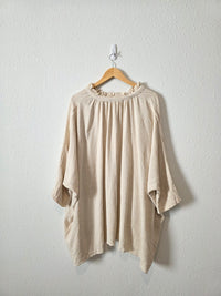 Oat Linen Blend Tunic Top (2X)