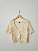 Vintage Crochet Knit Cotton Top (M)