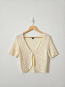 Vintage Crochet Knit Cotton Top (M)