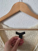 Vintage Crochet Knit Cotton Top (M)