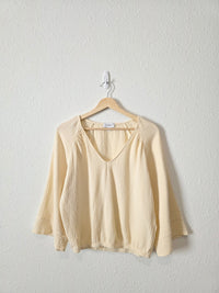Evereve Cotton Gauze Relaxed Top (S)