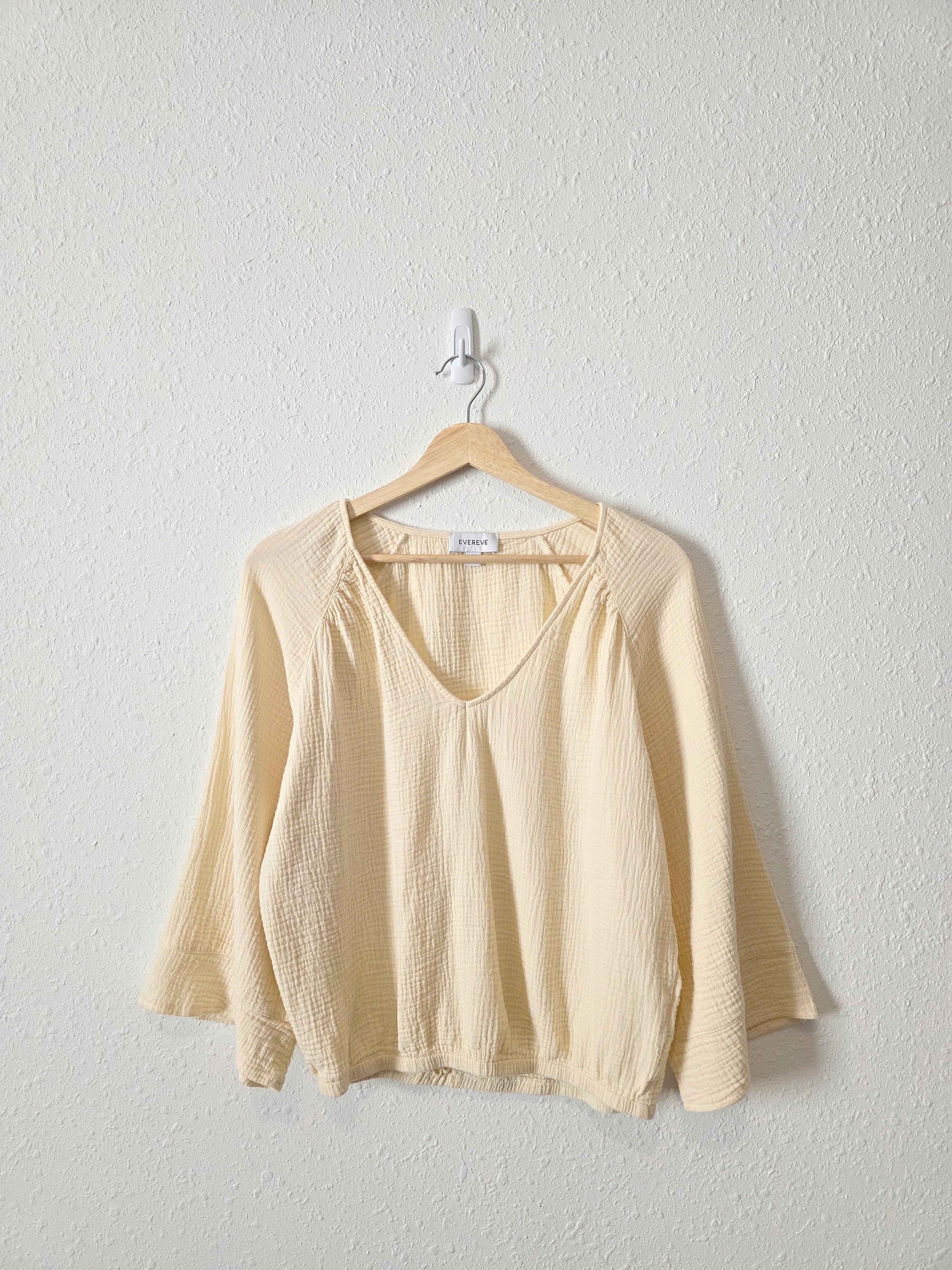 Evereve Cotton Gauze Relaxed Top (S)