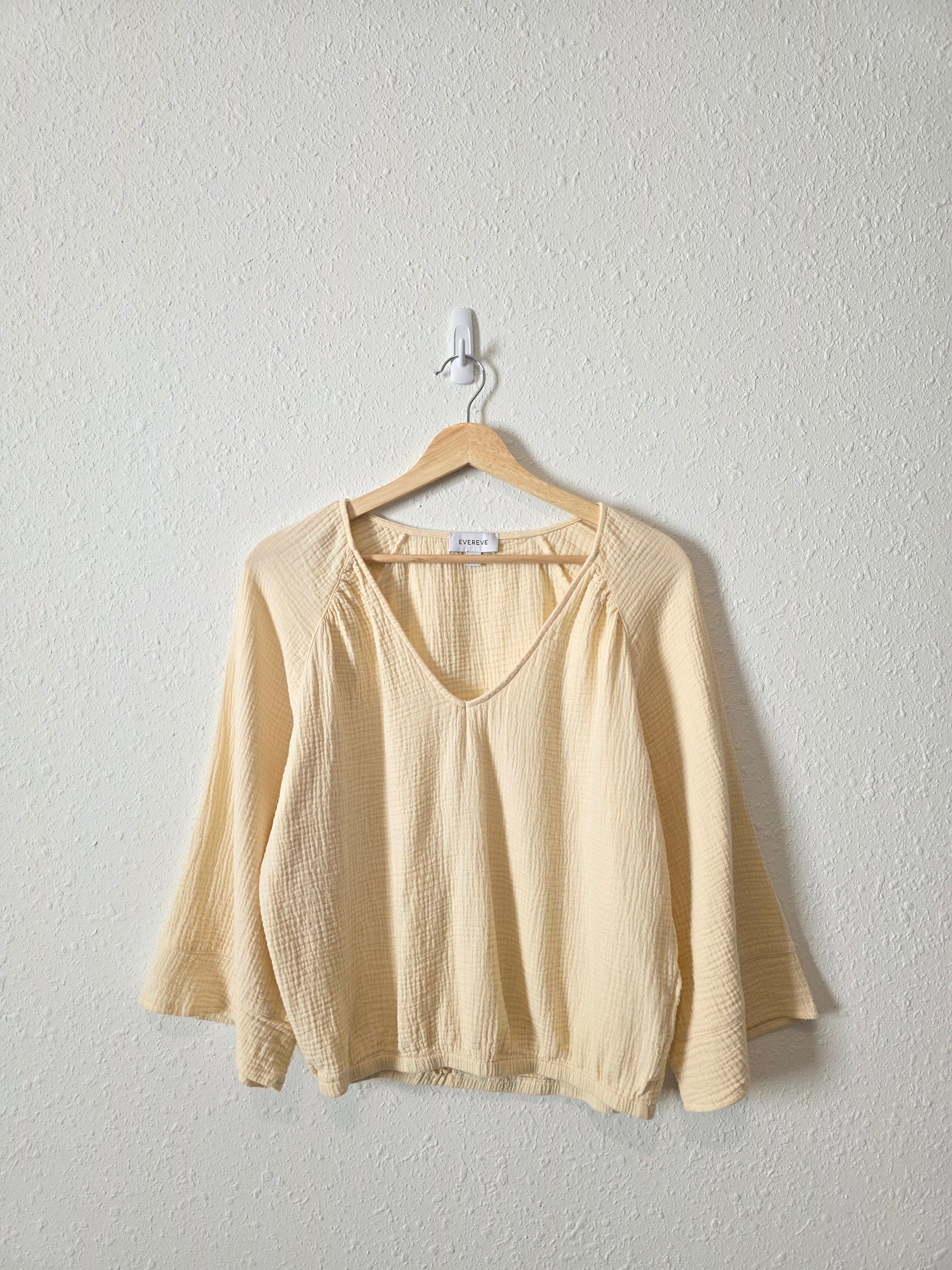 Evereve Cotton Gauze Relaxed Top (S)