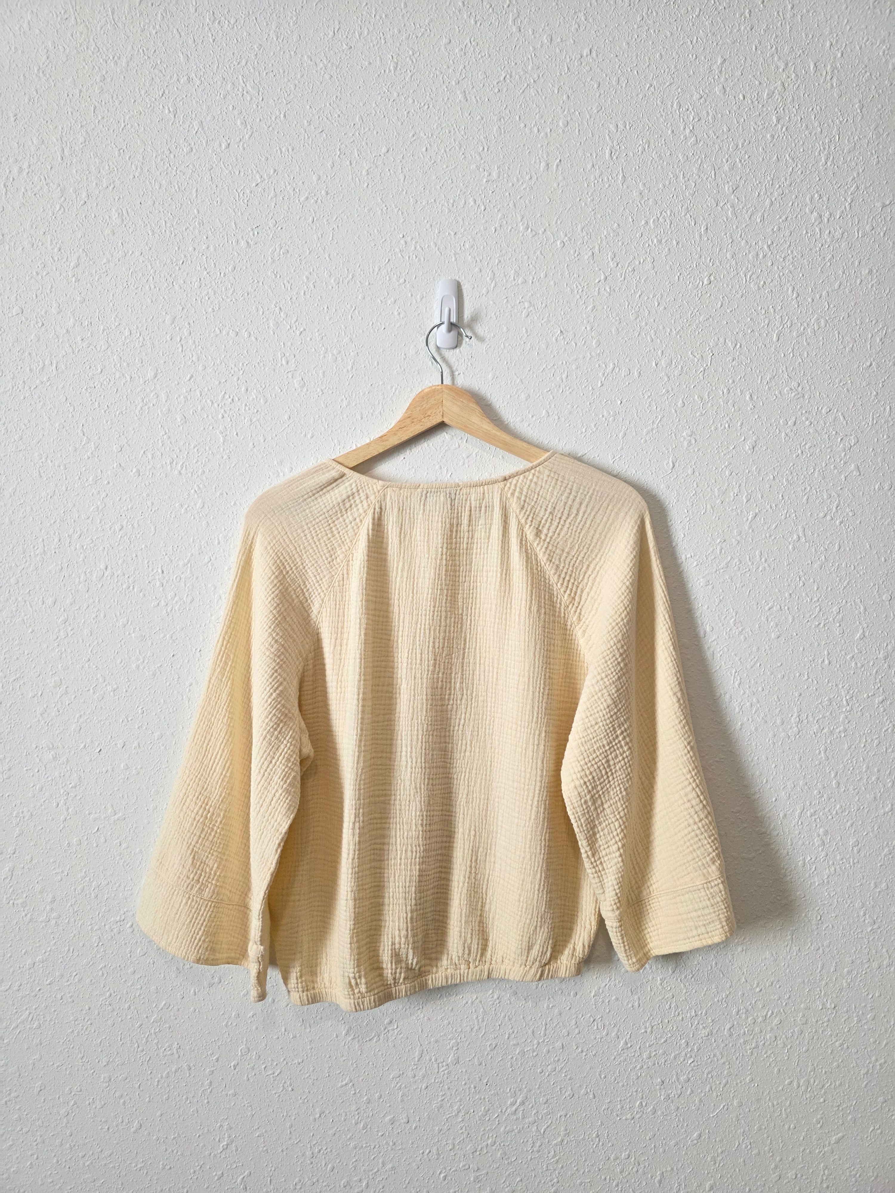 Evereve Cotton Gauze Relaxed Top (S)