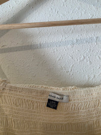 Cream Smocked Babydoll Top (L)