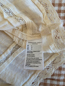 Cream Smocked Babydoll Top (L)