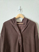 Aerie Chocolate Brown Hooded Sweatshirt (XS)