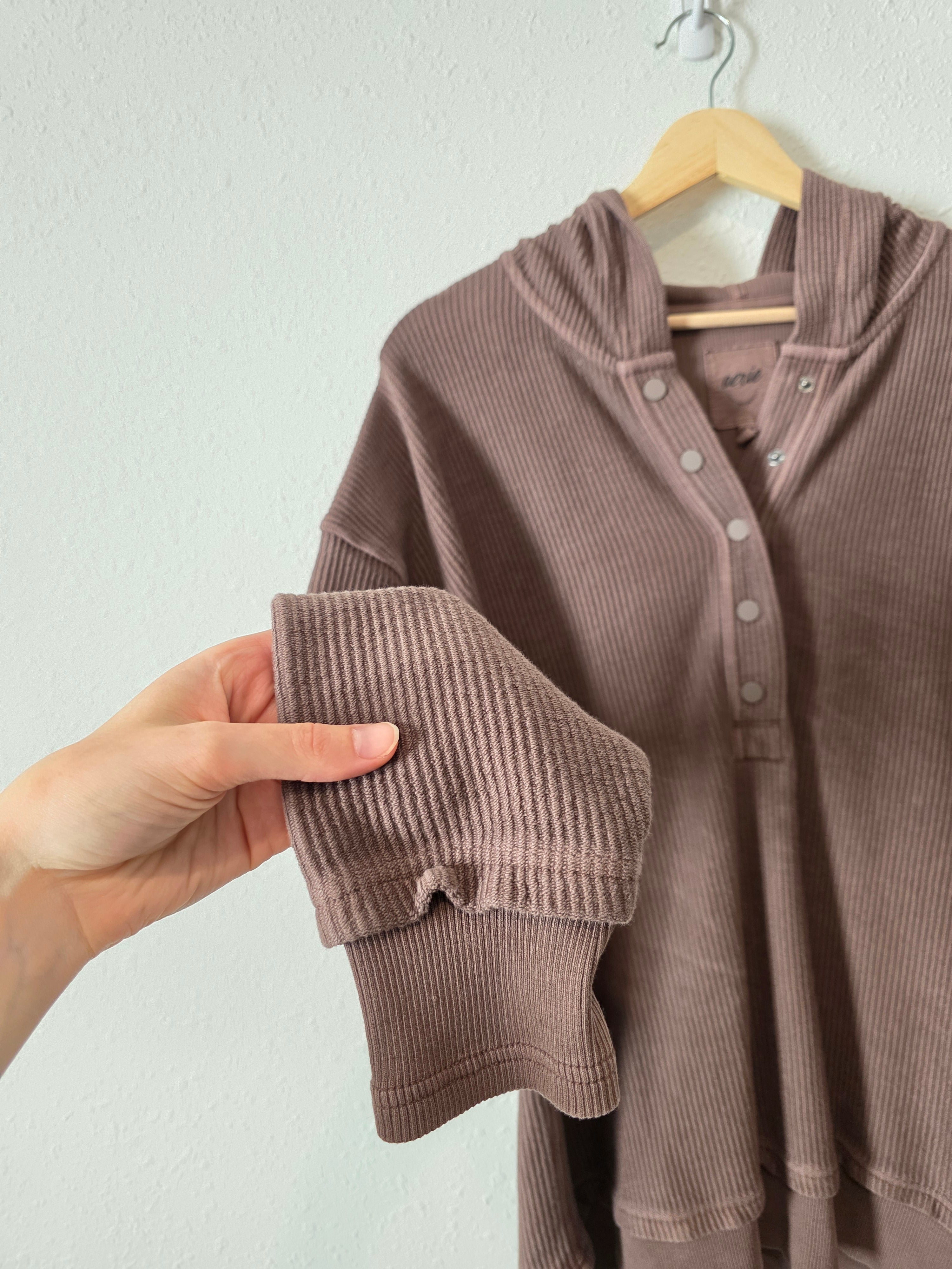 Aerie Chocolate Brown Hooded Sweatshirt (XS)