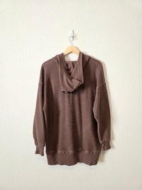 Aerie Chocolate Brown Hooded Sweatshirt (XS)