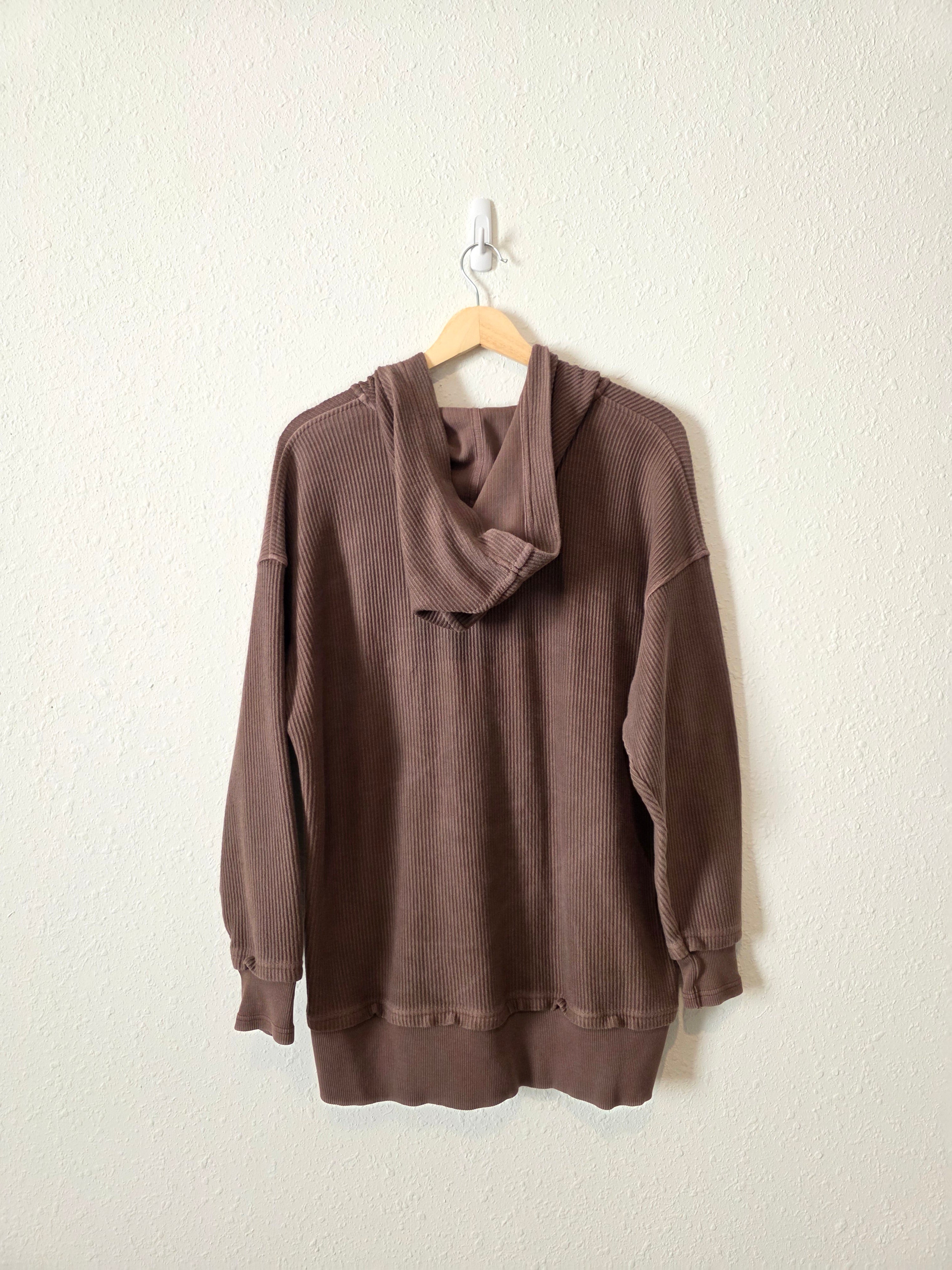 Aerie Chocolate Brown Hooded Sweatshirt (XS)