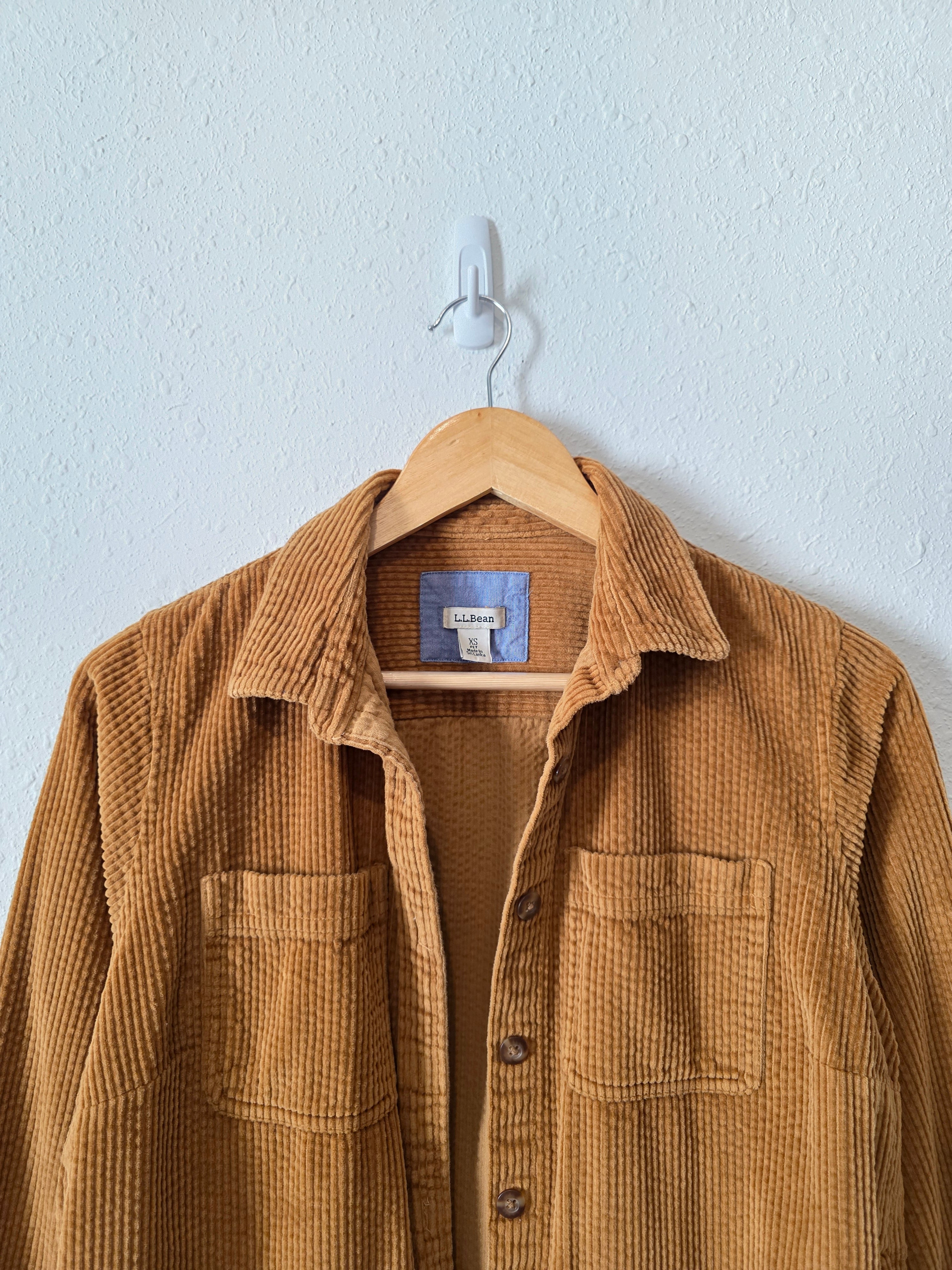 LL Bean Corduroy Shirt Jacket (XSP)