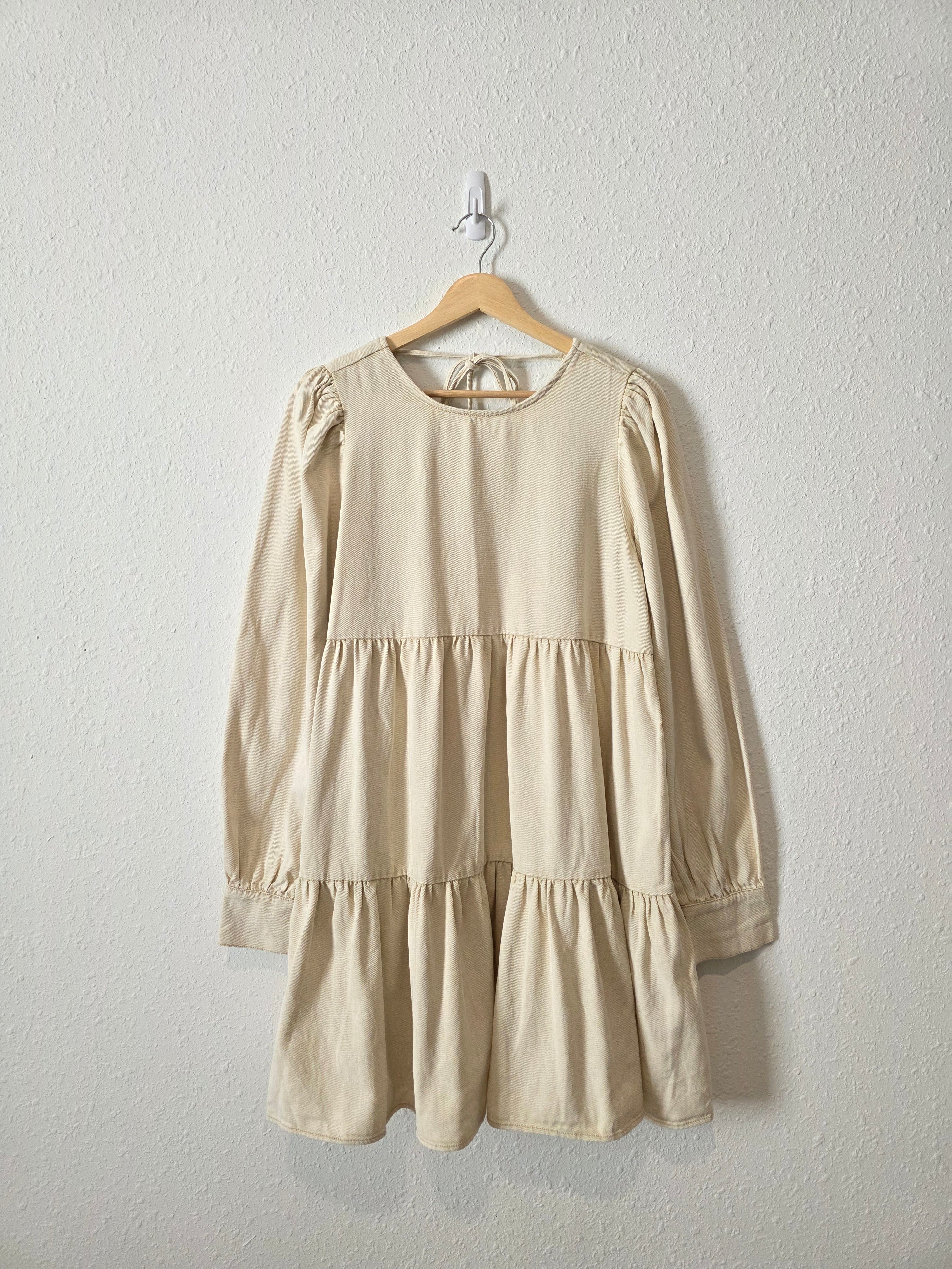 NEW Cotton Tiered Mini Dress (L)