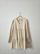 NEW Cotton Tiered Mini Dress (L)