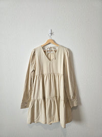 NEW Cotton Tiered Mini Dress (L)