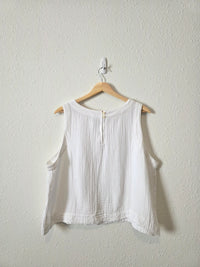 Lou & Grey Cotton Gauze Tank (XL)