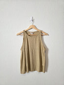 Banana Republic Neutral Linen Tank (L)