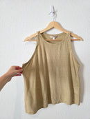 Banana Republic Neutral Linen Tank (L)