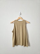 Banana Republic Neutral Linen Tank (L)