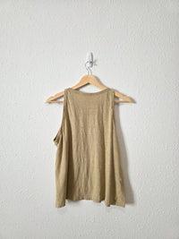 Banana Republic Neutral Linen Tank (L)