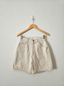 Vintage Lee Ecru Denim Shorts (26)