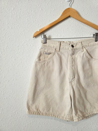 Vintage Lee Ecru Denim Shorts (26)